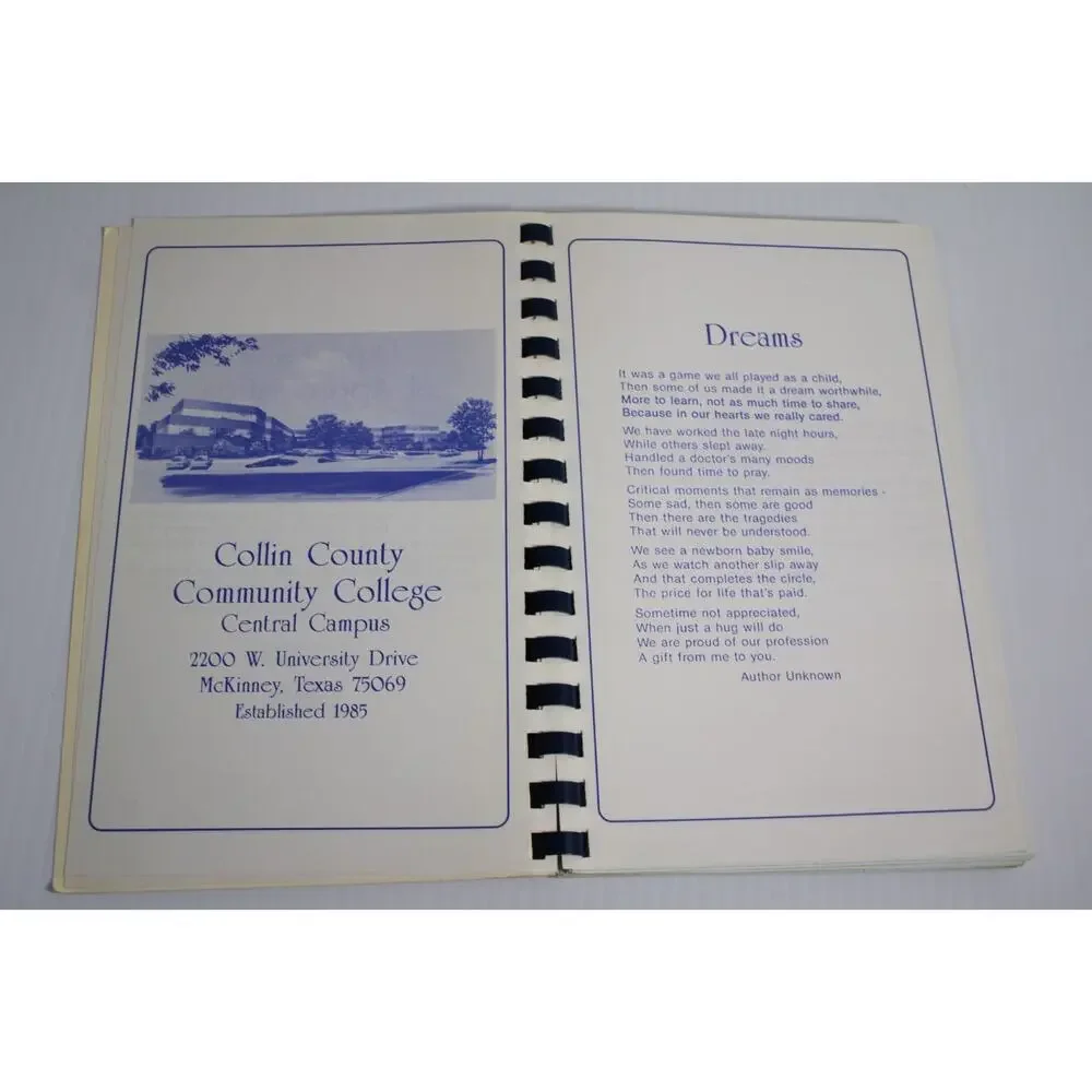 Vintage 1992 Prescriptions For the Pallet Collin County Texas Nursing Cookbook